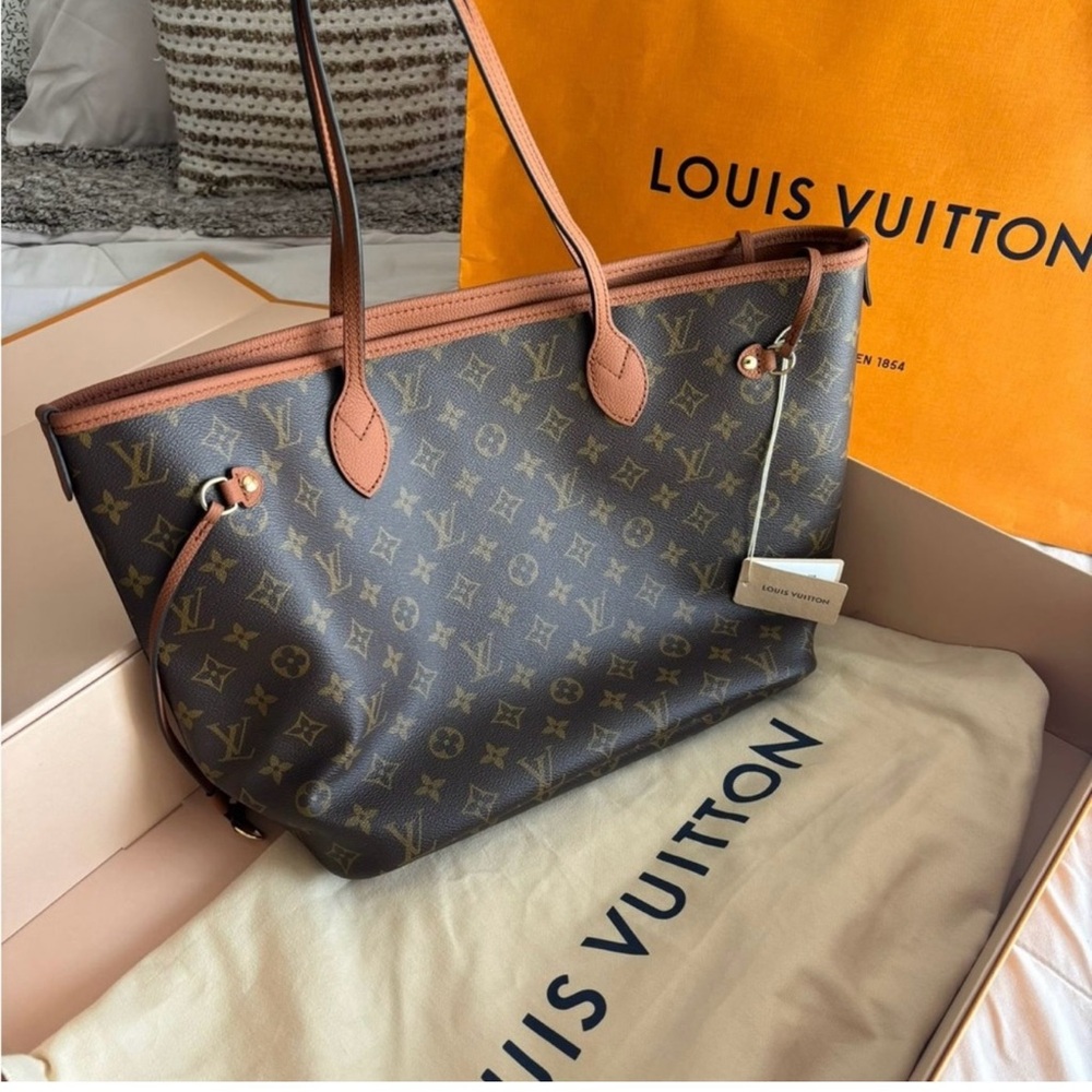 Louis Vuitton Classic Monogram Tote in Brown and Tan